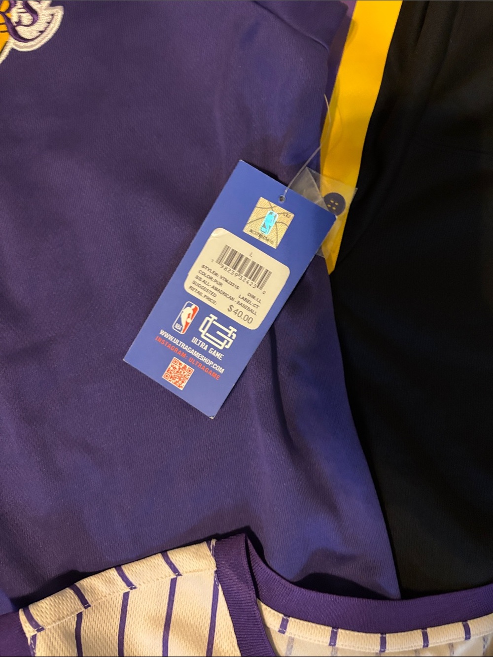 NBA Lakers Purple and Black Jersey Set. 3 jerseys for 1 price - Picture 4 of 7
